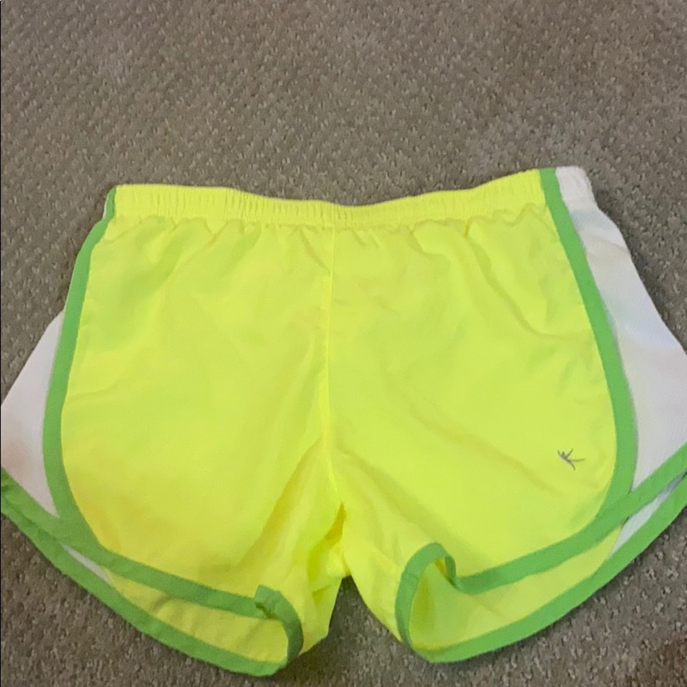 neon shorts